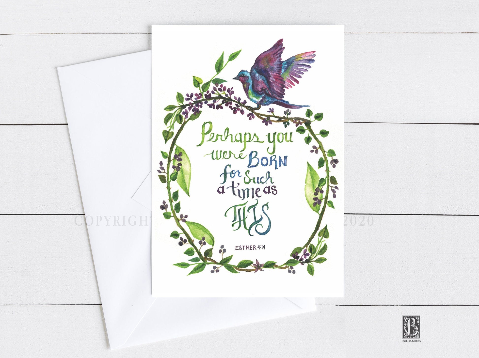"For Such a Time as This" Esther 4:14 Card-Greeting & Note Cards-Breadcrumbs Paper Co